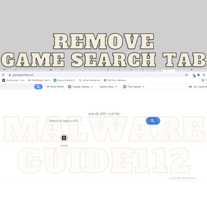 Remove Game Search Tab