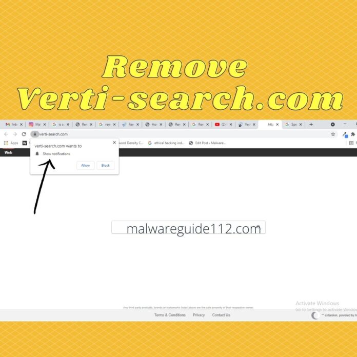 Remove Verti-search.com