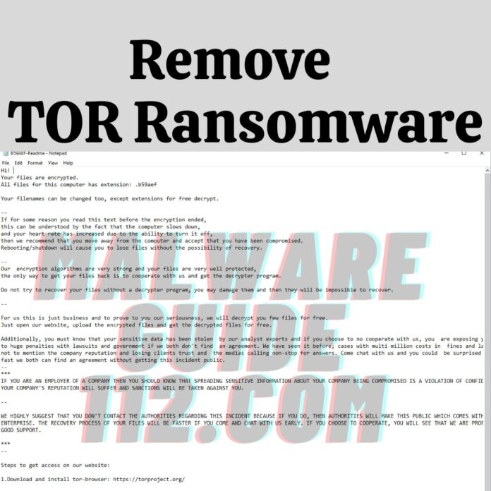 Remove TOR Ransomware