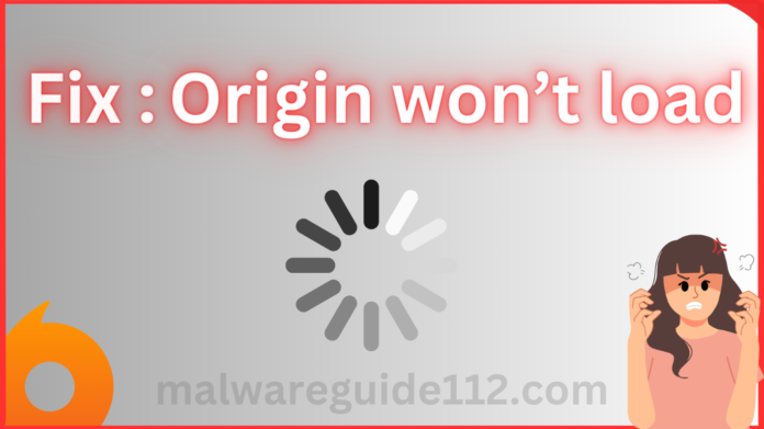 Fix Origin Won't Load