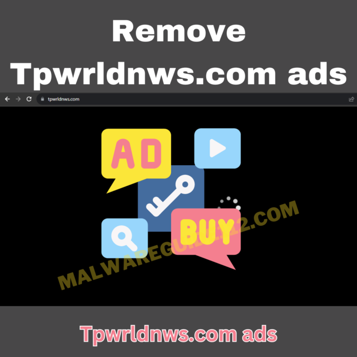 Remove Tpwrldnws.com ads