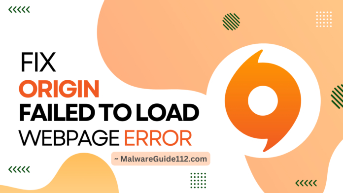 Fix Origin Failed to Load Webpage Error