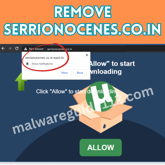 Remove Serrionocenes.co.in