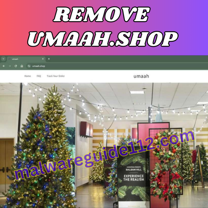 Remove Umaah.shop