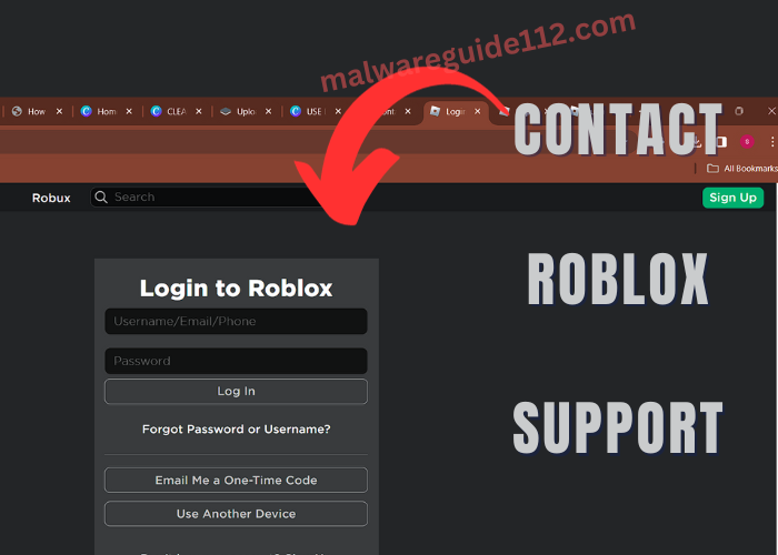 CONTACT ROBLOX SUPPORT