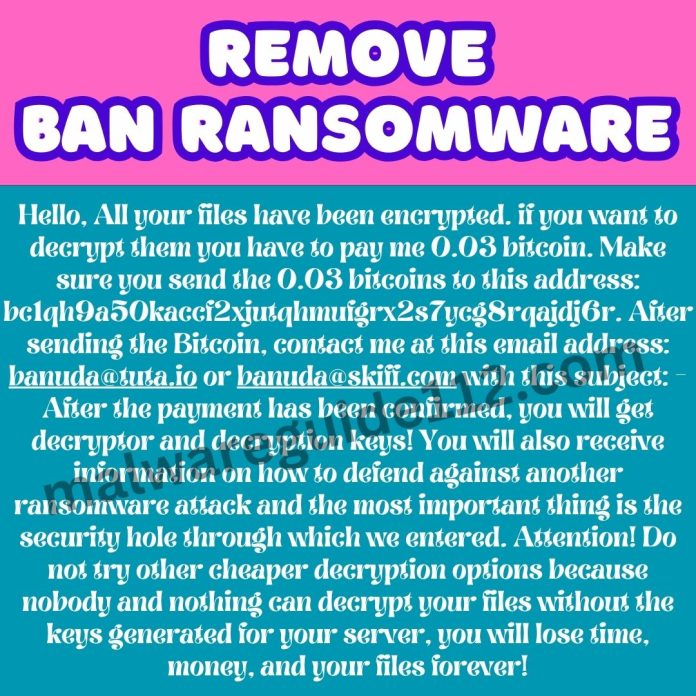 Remove BaN Ransomware