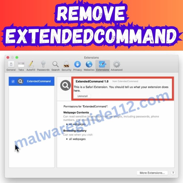 Remove ExtendedCommand
